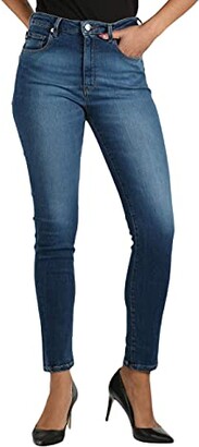 Love Moschino Women's High Waist Skinny Fit Denim Trousers_Logo On The Back Pocket Jeans