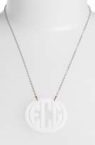 Thumbnail for your product : Moon and Lola Large Oval Personalized Monogram Pendant Necklace