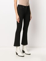 Thumbnail for your product : Dondup High-Rise Cropped Kick-Flare Jeans