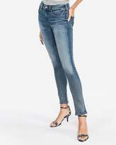 Thumbnail for your product : Express Mid Rise Denim Perfect Medium Wash Skinny Jeans