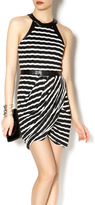 Thumbnail for your product : Bless'ed Are The Meek Overlap Striped Dress