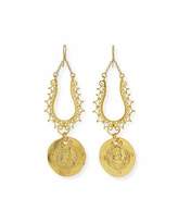 Thumbnail for your product : Devon Leigh Filigree Coin Drop Earrings