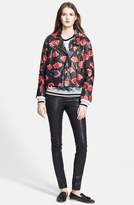 Thumbnail for your product : MSGM 'Lips' Leather Biker Jacket