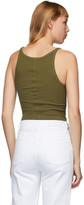 Thumbnail for your product : RE/DONE Green Hanes Edition Ribbed Tank Top