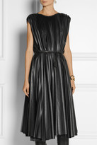 Thumbnail for your product : Lanvin Pleated faux leather midi dress