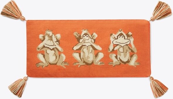 Tory Burch Monkey See Monkey Do Pillow - ShopStyle