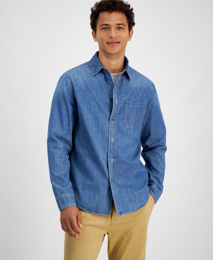 And Now This Men's Chambray Denim Shirt, Created for Macy's ShopStyle