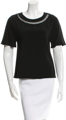 Alexis Anges Sheer-Panel Top w/ Tags