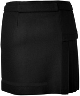 Thumbnail for your product : Iceberg Fleece Wool Pleated Side Mini-Skirt in Black
