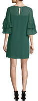 Thumbnail for your product : Vince Camuto Bell-Sleeve Chiffon Shift Dress