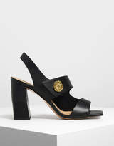 chunky heel evening shoes