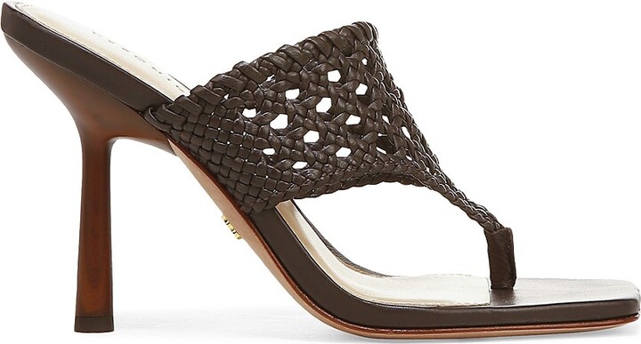 Veronica Beard Abita Woven Leather Sandals - ShopStyle