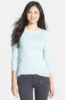 Thumbnail for your product : Caslon Long Sleeve Fine Ribbed Crewneck Tee (Regular & Petite)