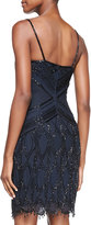 Thumbnail for your product : Theia Beaded Fringe Cocktail Dress
