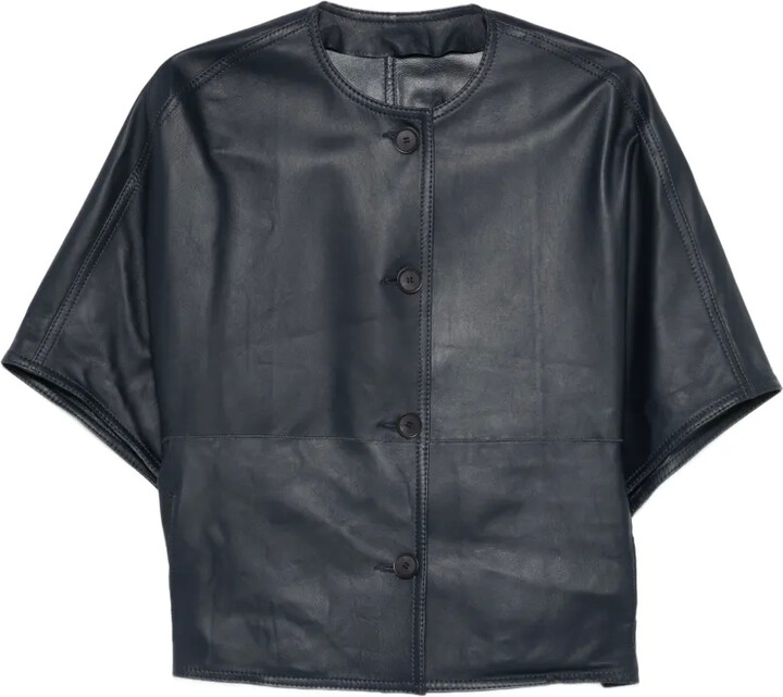 Manzoni 24 Buttoned Leather Jacket