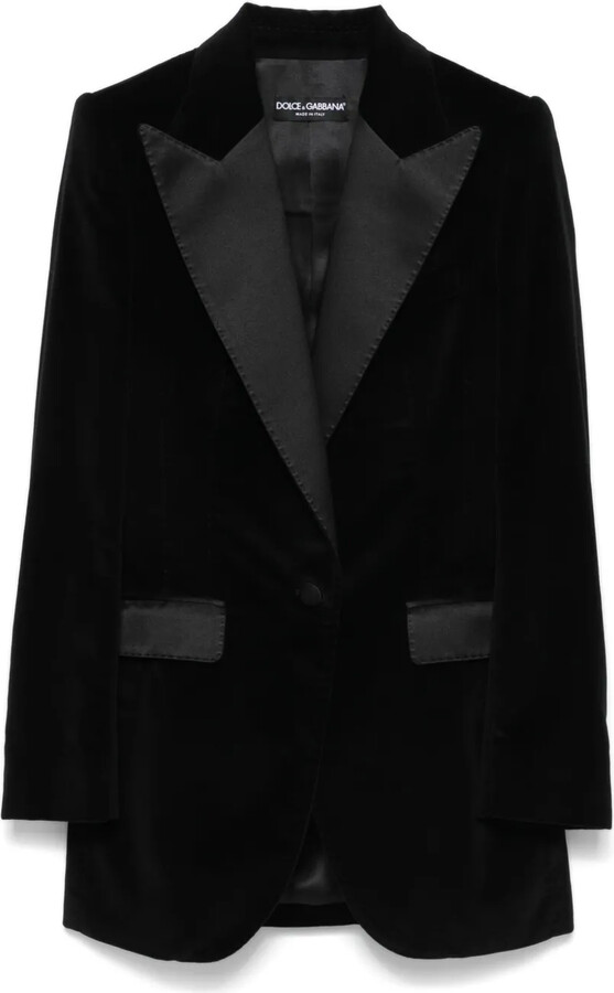 Turlington velvet blazer