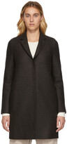 Thumbnail for your product : Harris Wharf London Brown Wool Cocoon Coat