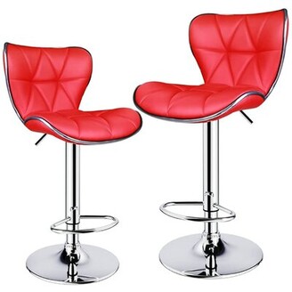Red Leather Bar Stools The World, Red Leather Bar Stools Kitchen