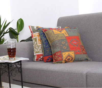 Asir Group INC Cotton Blend Throw Square Pillow Cover & Insert