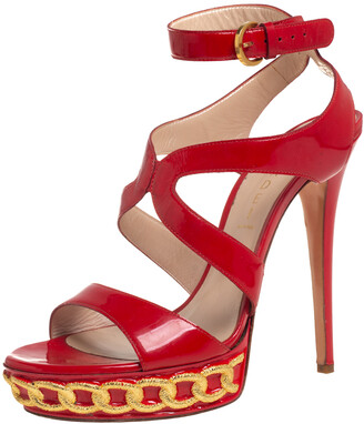 Casadei Red Women's Sandals | Shop the world's largest collection 