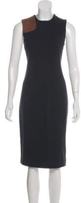 Ralph Lauren Black Label Sleeveless Midi Dress Navy Sleeveless Midi Dress