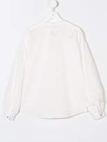 Thumbnail for your product : Chloé Kids TEEN guipure-detail blouse