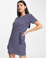 Thumbnail for your product : Brave Soul t-shirt dress in navy stripe