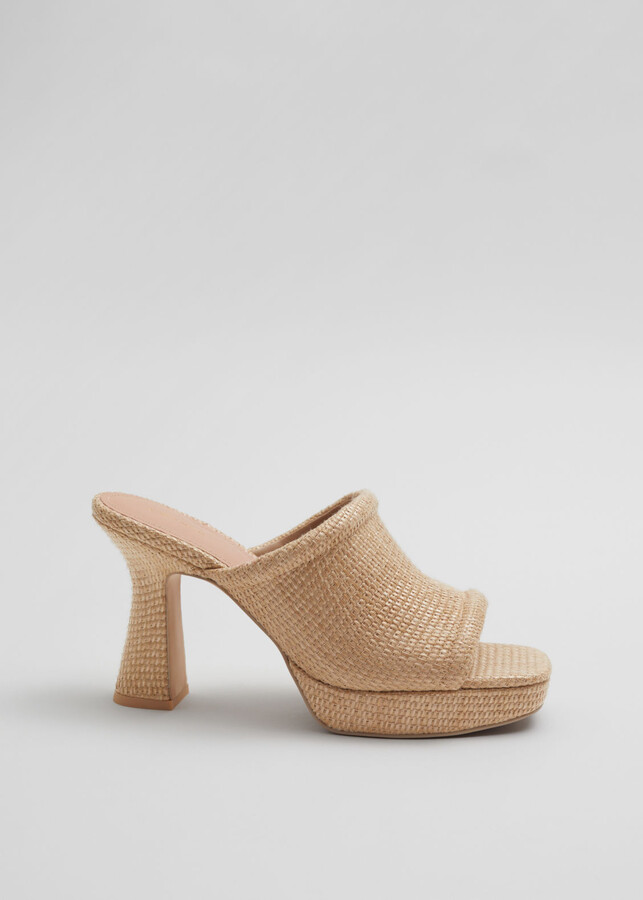 flared heel platform