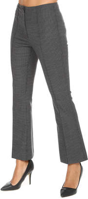 Helmut Lang Houndstooth Cropped Flare Pant