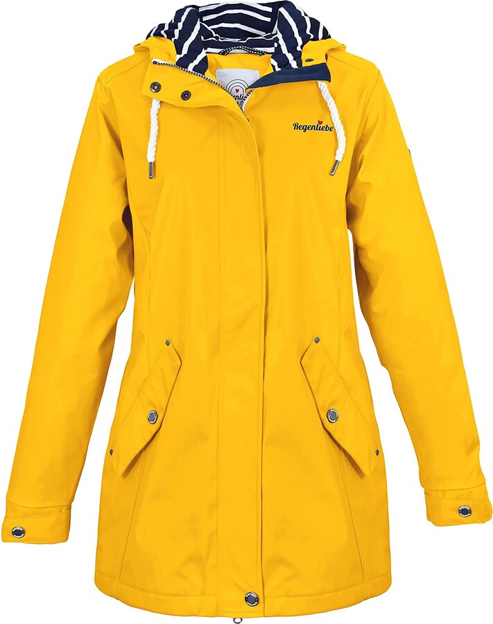 Regenliebe Women's Oilskin Raincoat Striped Lining ShopStyle