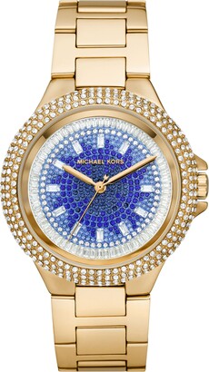 Michael Kors MK6148 Reagan Chronograph Blue Dial Rose Goldtone Ladies Watch   32 Watches