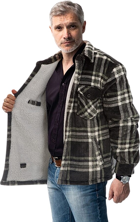 KL Apparel Lumberjack jacket For Men Outdoorsmen Buffalo Plaid Jacket