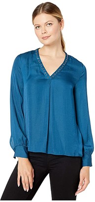 rumple fabric blouse vince camuto