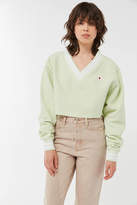 Thumbnail for your product : Champion UO Exclusive Oversized V-Neck Cropped Sweatshirt
