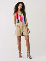 Thumbnail for your product : Diane von Furstenberg Shiana Linen High-Waisted Shorts
