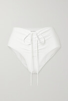 Thumbnail for your product : CHRISTOPHER ESBER Odessa Tie-detailed Ruched Bikini Briefs - White