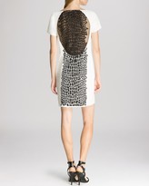 Thumbnail for your product : Halston Dress - Short Sleeve Embellished Back Crepe