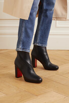 Thumbnail for your product : Christian Louboutin Birgitta 100 Zip-detailed Leather Ankle Boots - Black