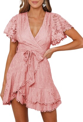 m。。。◾︎AMERI FLOWER LACE DRESS Zimmermann - Black Raie Flower Lace Mini Dress | Mitchell Stores