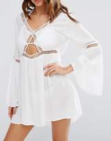 Thumbnail for your product : New Look Ladder Insert Beach Kaftan