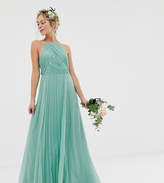 Thumbnail for your product : ASOS Design DESIGN Bridesmaid pinny maxi dress with ruched bodice