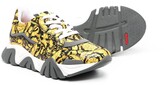 Thumbnail for your product : Versace Children TEEN printed lace-up trainers