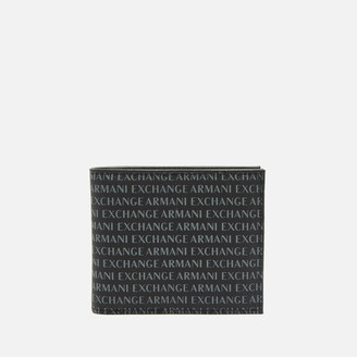 armani exchange leather wallet