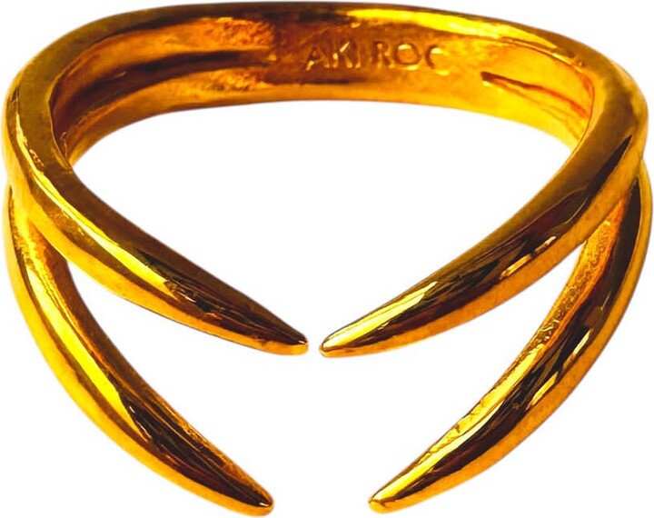Aki Roc Jewelry The Hug Gold Ring - Duo