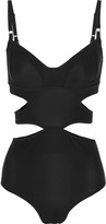 Thumbnail for your product : adidas by Stella McCartney Cutout mesh-trimmed swimsuit