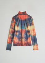 Thumbnail for your product : Stussy Women's Monty Tie Dye Mock Neck Top, Size Extra Small | Silk