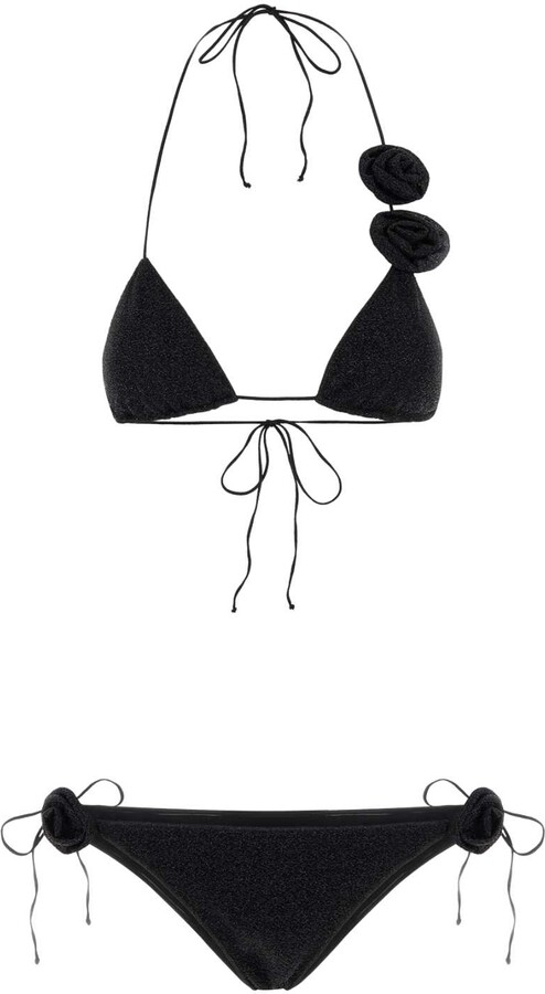 Black Nylon Blend Bikini