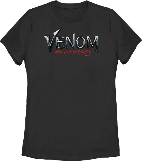 Venom Women'sVenom:TheLastDanceOfficialMovieLogoT-Shirt-Black-2XLarge