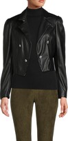 Thumbnail for your product : Tahari Faux Leather Cropped Blazer