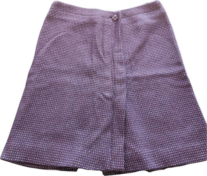 chanel tweed mini skirt